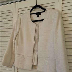 Ann Taylor White Women's Jacket